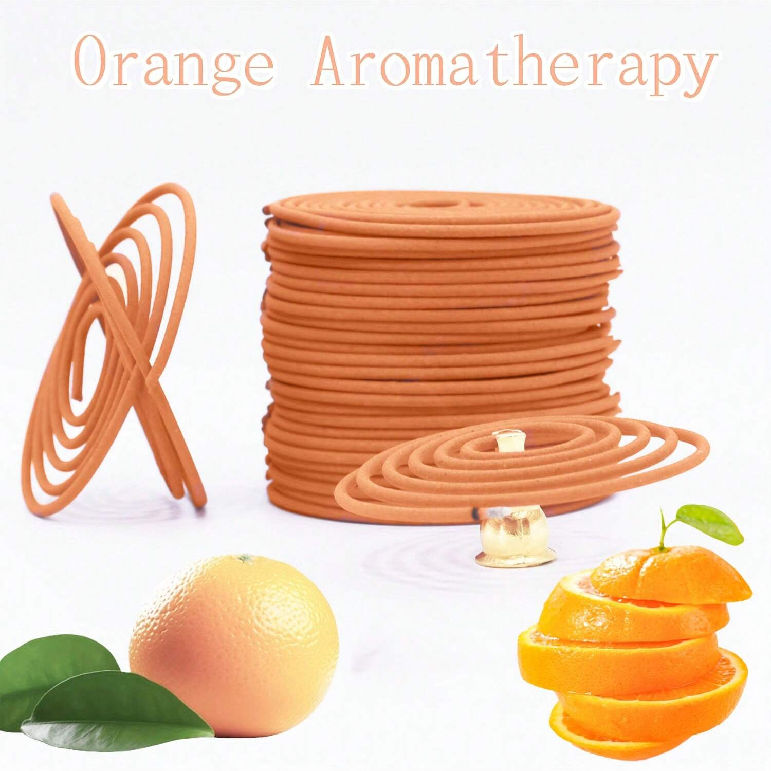 Yoga Fitness Gifts - Orange Scented Incense Coil for Aromatherapy