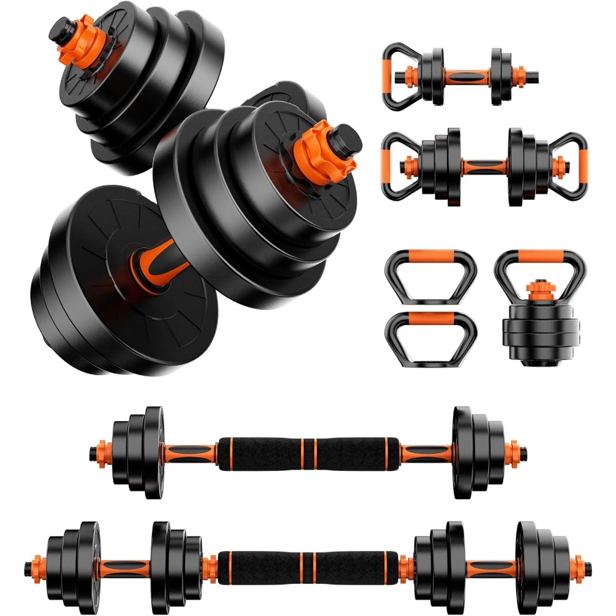 Kettlebell - Adjustable Dumbbell Set 60LBS(30LB Pair) Free