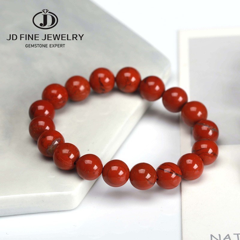 Yoga Fitness Gifts - JD Natural Stone Genuine 5A Red