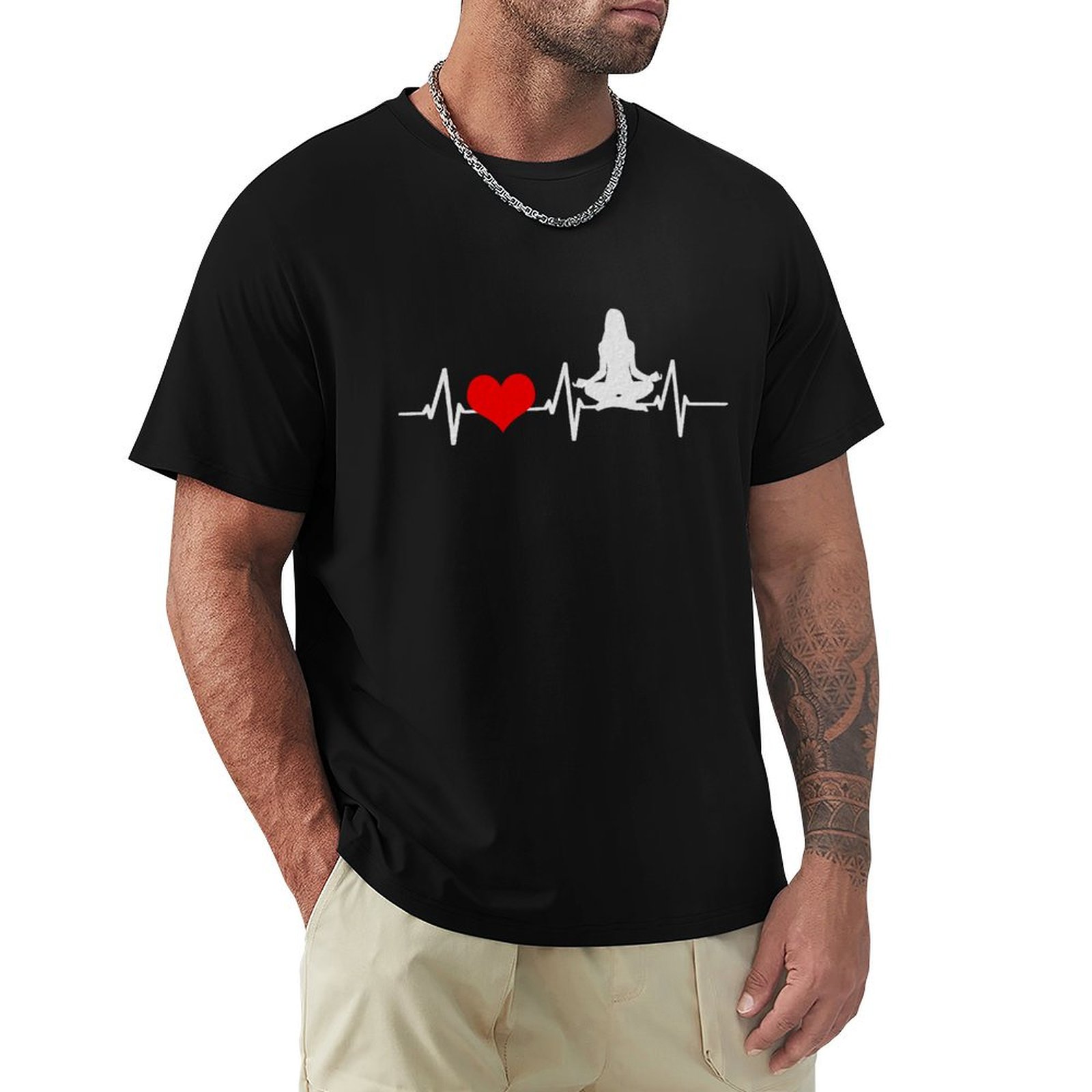 Yoga Fitness Gifts - Meditate Yoga Women's Heartbeat Fitness Gift