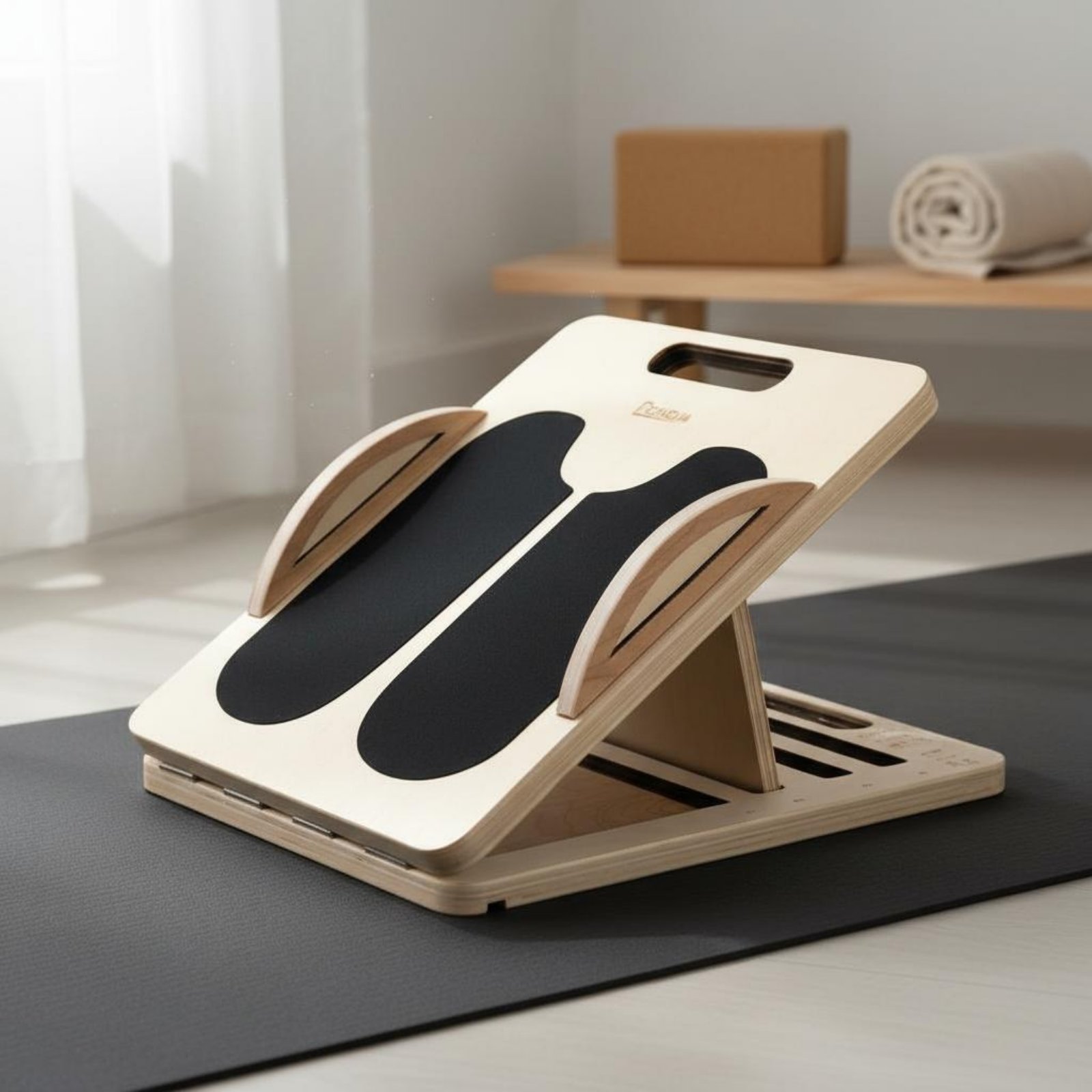Adjustable Wooden Slant Board  - đánh giá và giá Balance Board Fitness