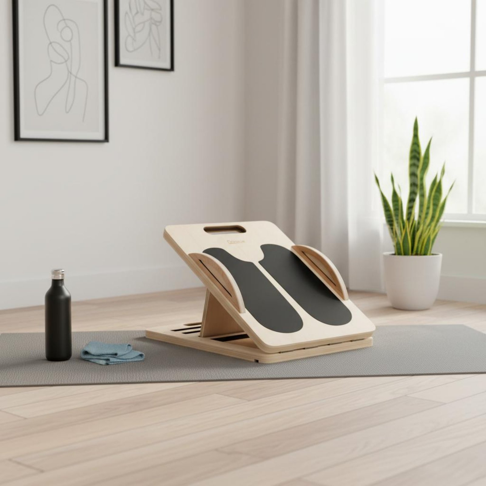 Adjustable Wooden Slant Board  - đánh giá và giá Balance Board Fitness