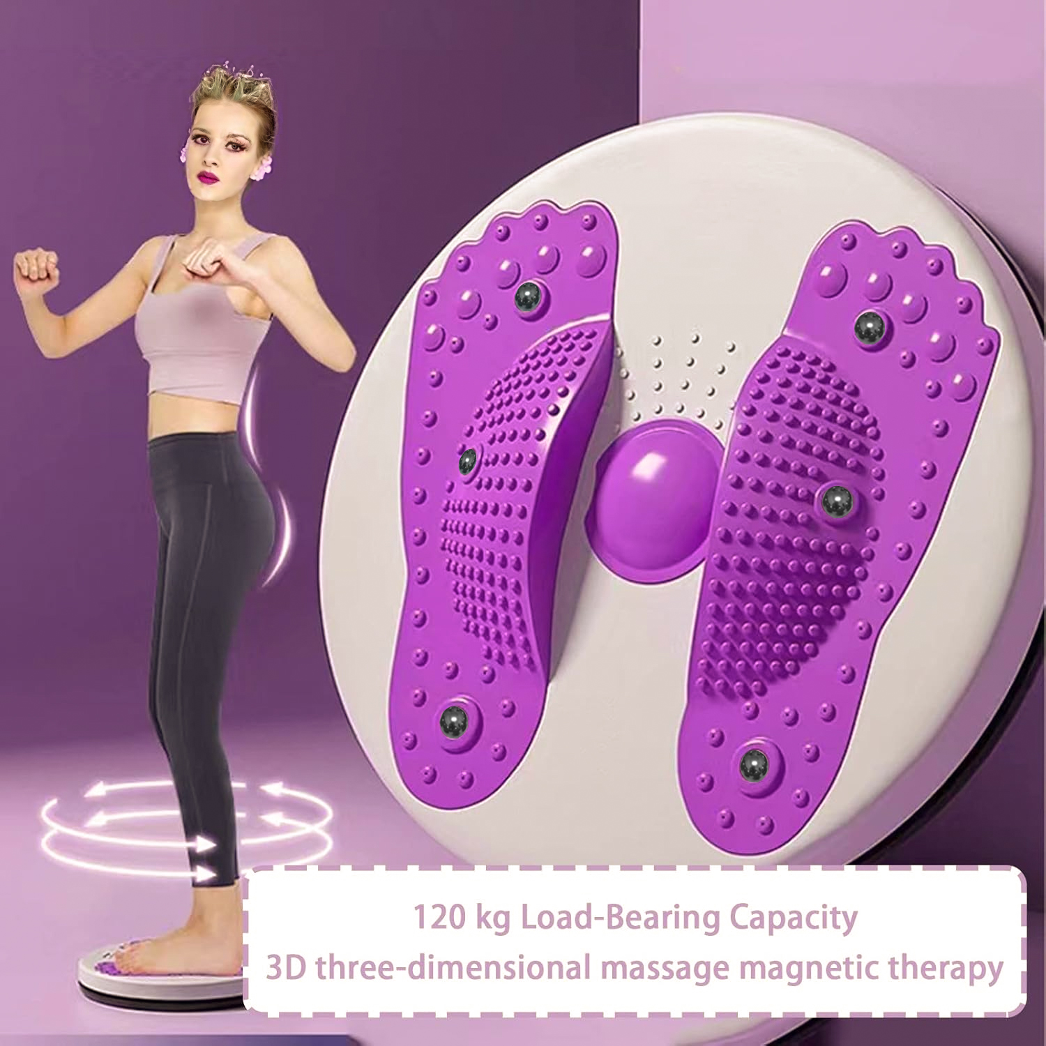 Purple Waist Twister Disc with - đánh giá và giá Balance Board Fitness