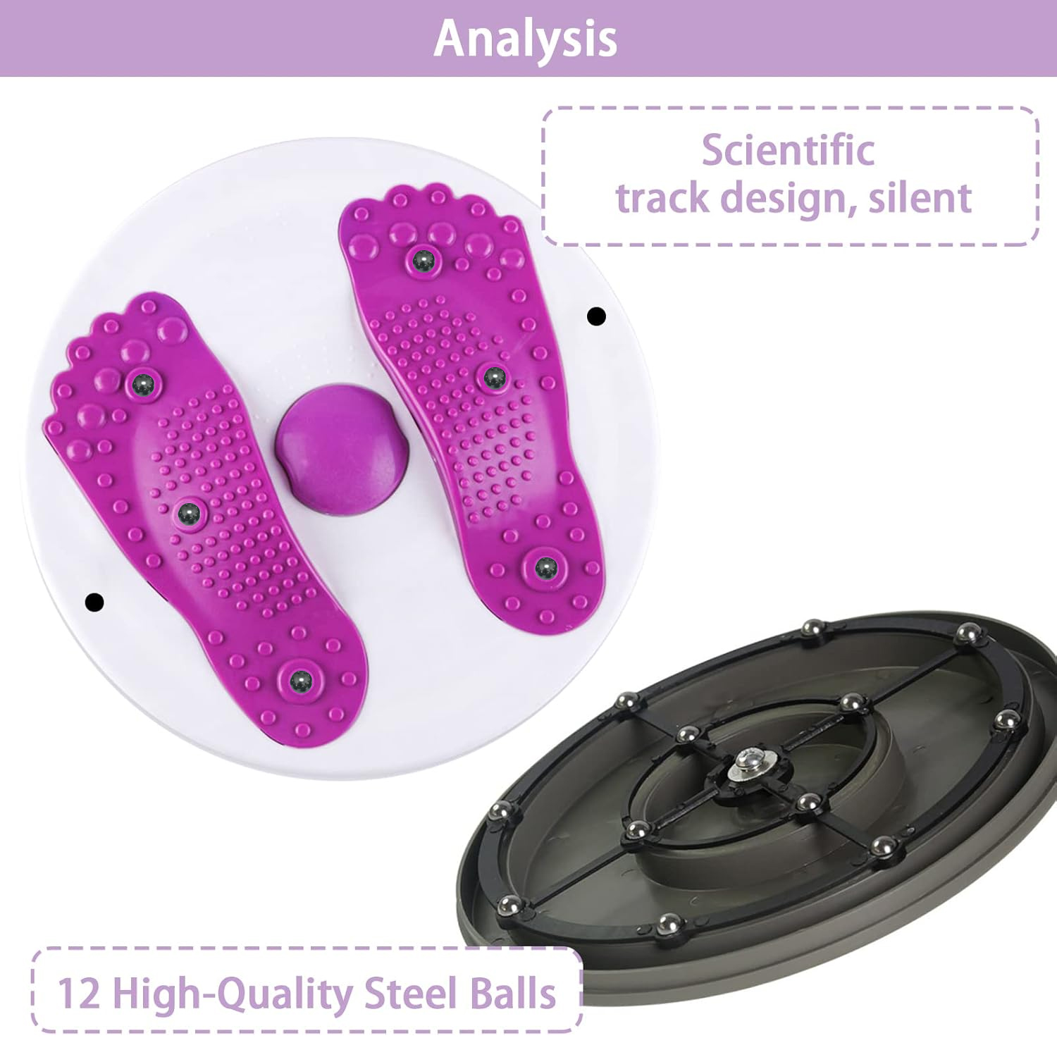 Purple Waist Twister Disc with - đánh giá và giá Balance Board Fitness