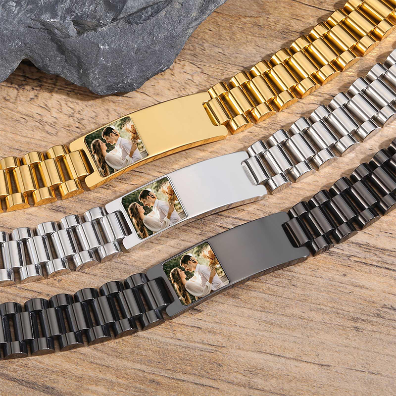 Custom Picture Text Bracelet W - đánh giá và giá Fitness Tracker Band