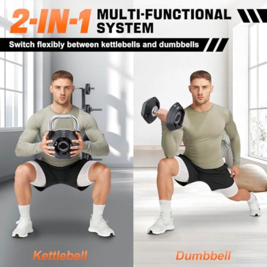 2-in-1 Adjustable Kettlebell 1 - đánh giá và giá Kettlebell