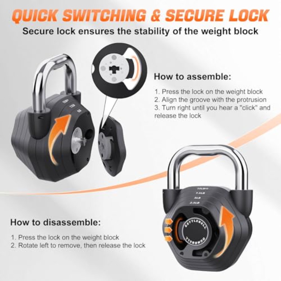 2-in-1 Adjustable Kettlebell 1 - đánh giá và giá Kettlebell