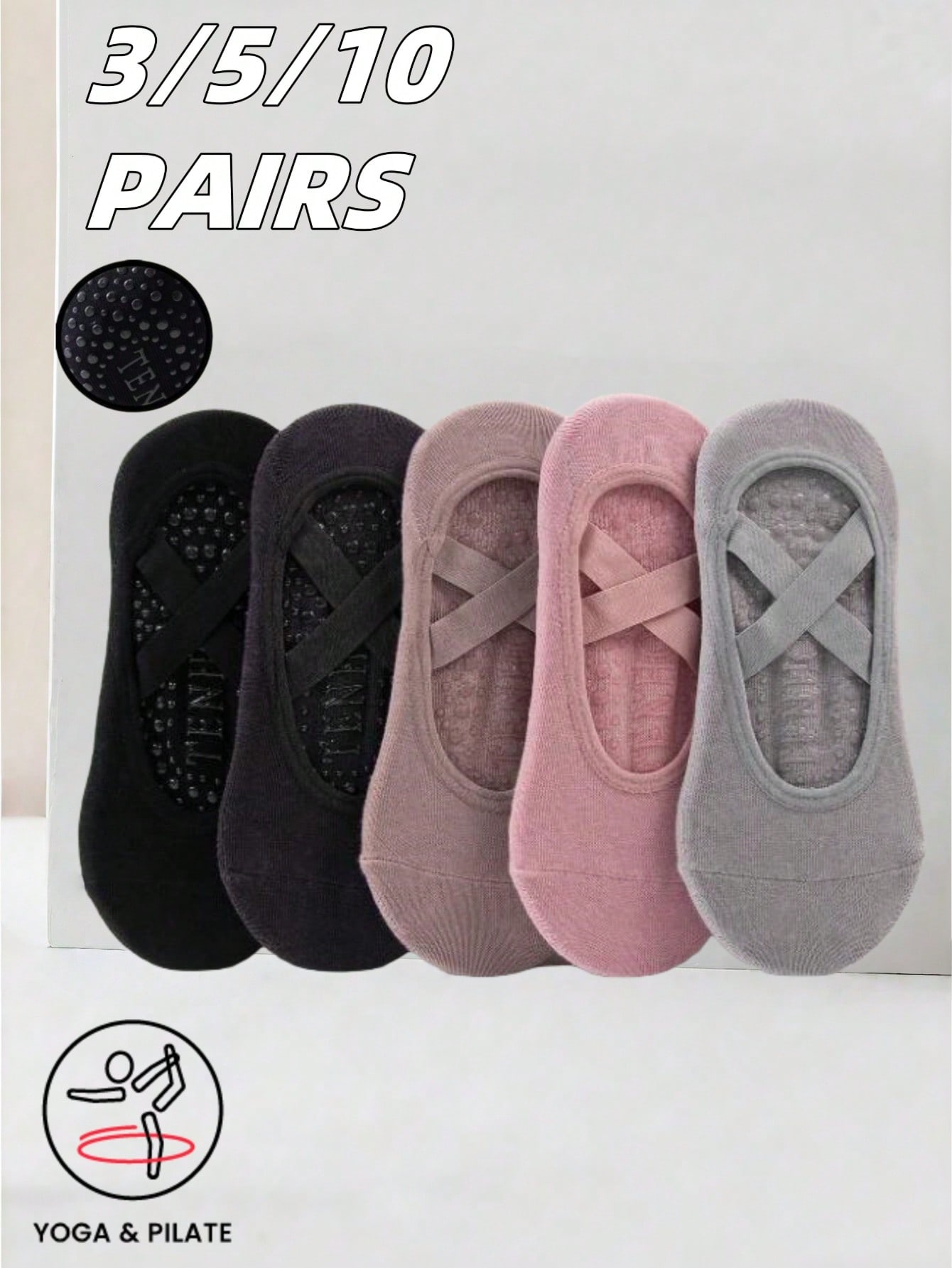Anti-slip silicone sole yoga s - đánh giá và giá Yoga Fitness Wear