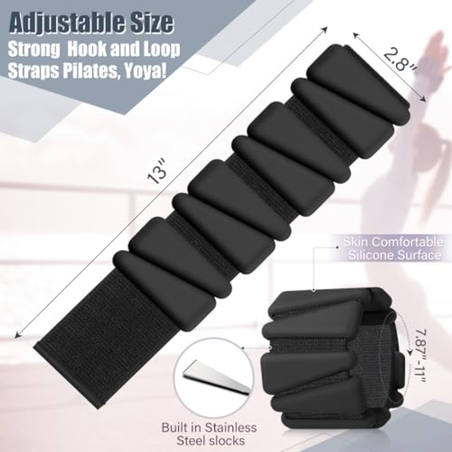 Adjustable Silicone Wrist Ankl - đánh giá và giá Ankle Weights