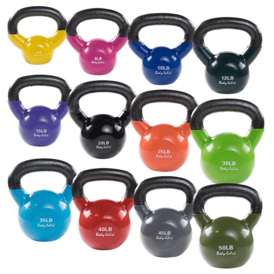 Vinyl Coated Kettlebells with  - đánh giá và giá Kettlebell