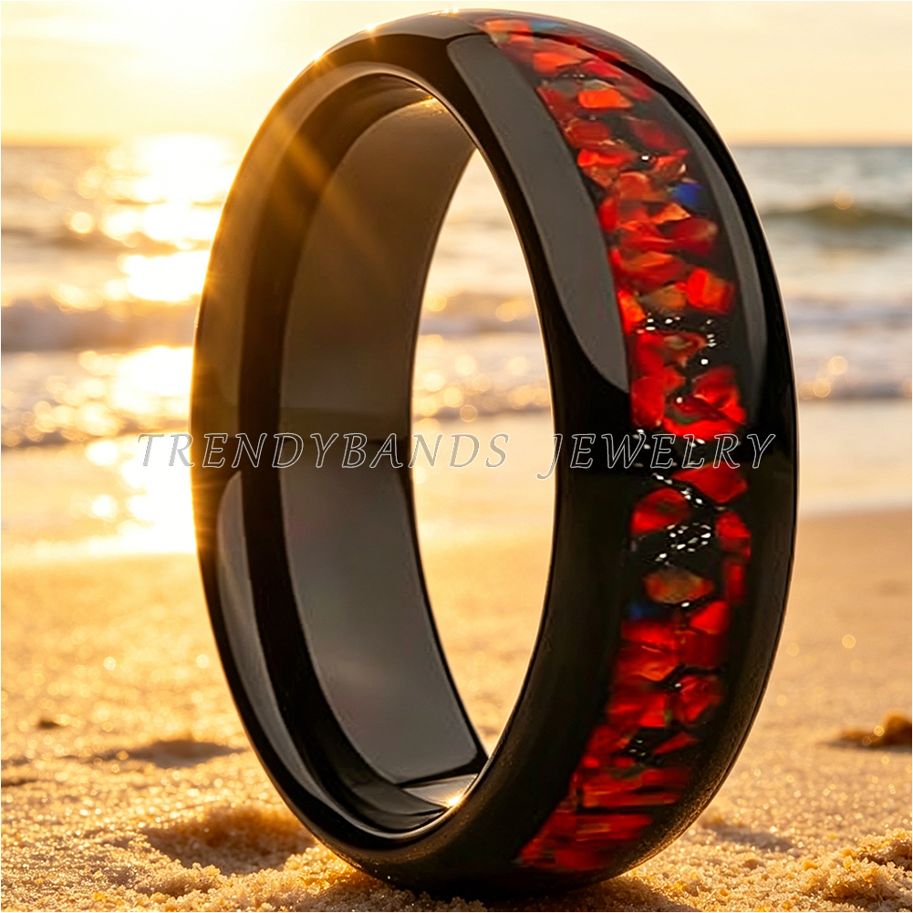 8mm Men's and Women's Wedding  - đánh giá và giá Fitness Tracker Band
