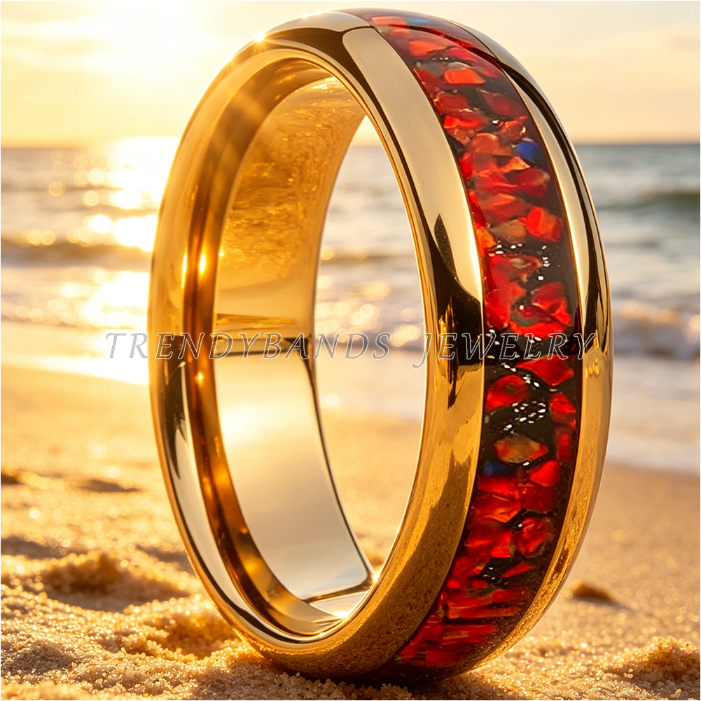 8mm Men's and Women's Wedding  - đánh giá và giá Fitness Tracker Band