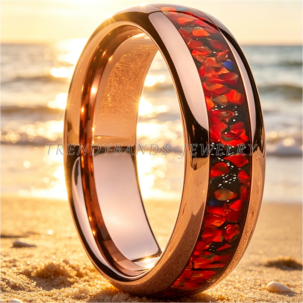 8mm Men's and Women's Wedding  - đánh giá và giá Fitness Tracker Band