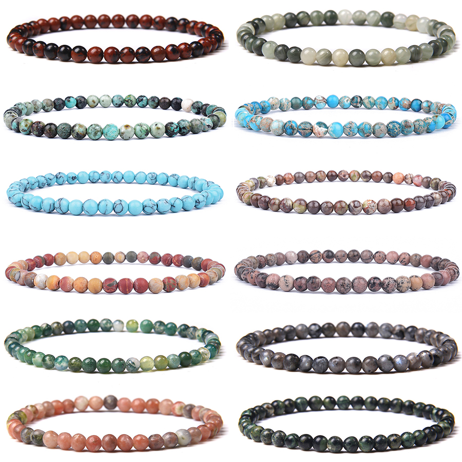New 4/6mm Beads Women Bracelet - đánh giá và giá Yoga Fitness Gifts