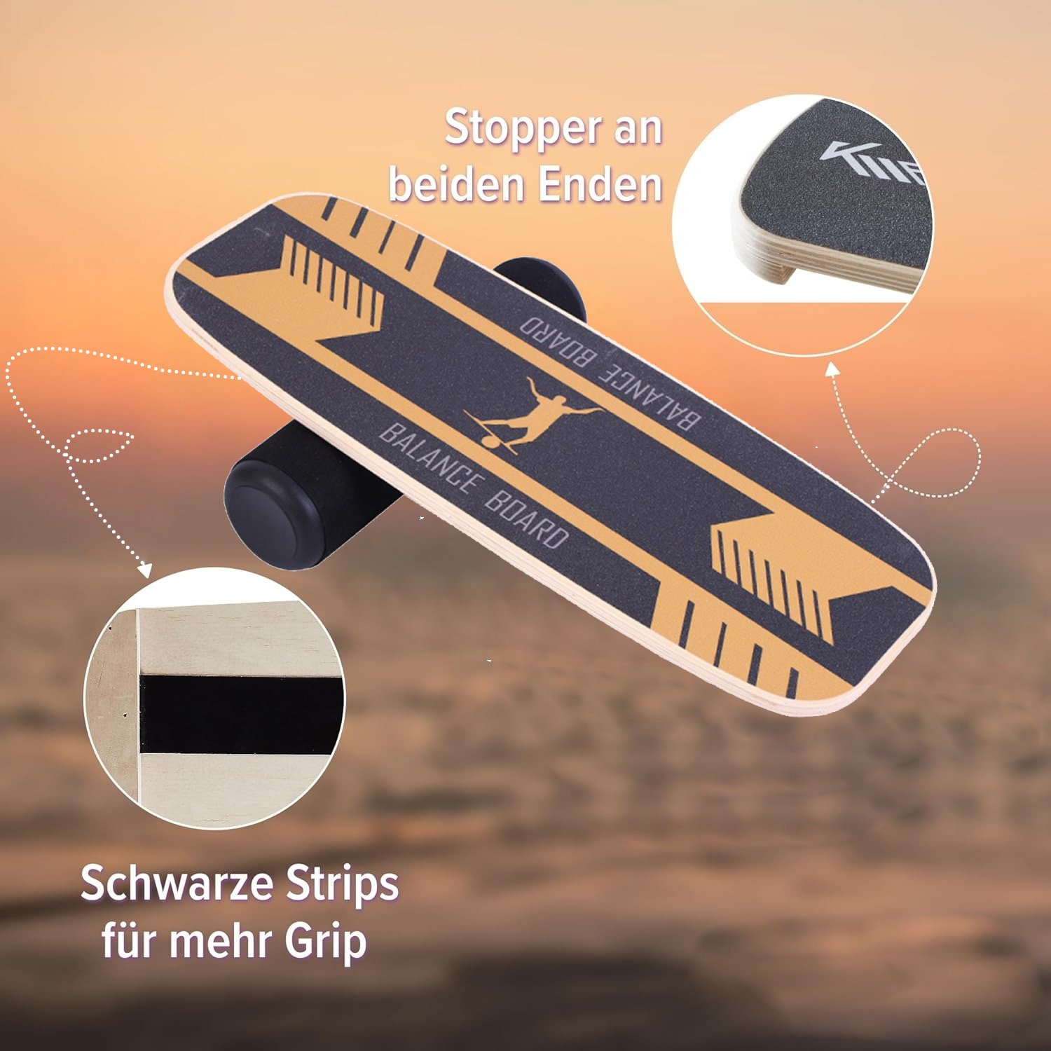 Balance Board Non Slip Surface - đánh giá và giá Balance Board Fitness