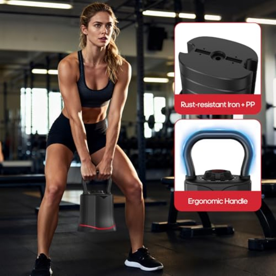 40LB Adjustable Kettlebell Set - đánh giá và giá Kettlebell