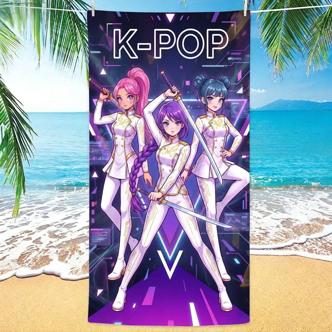 K-POP Style Beach Towel Girl G - đánh giá và giá Yoga Fitness Gifts