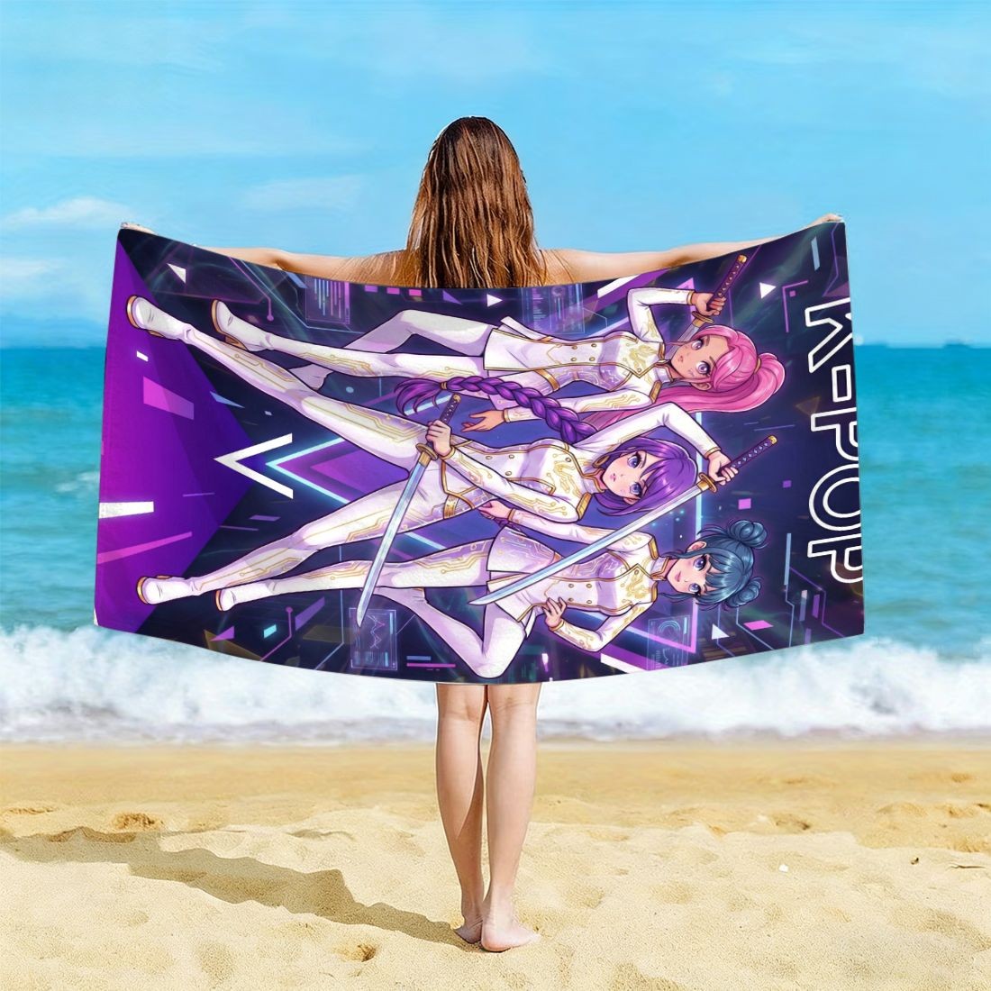 K-POP Style Beach Towel Girl G - đánh giá và giá Yoga Fitness Gifts