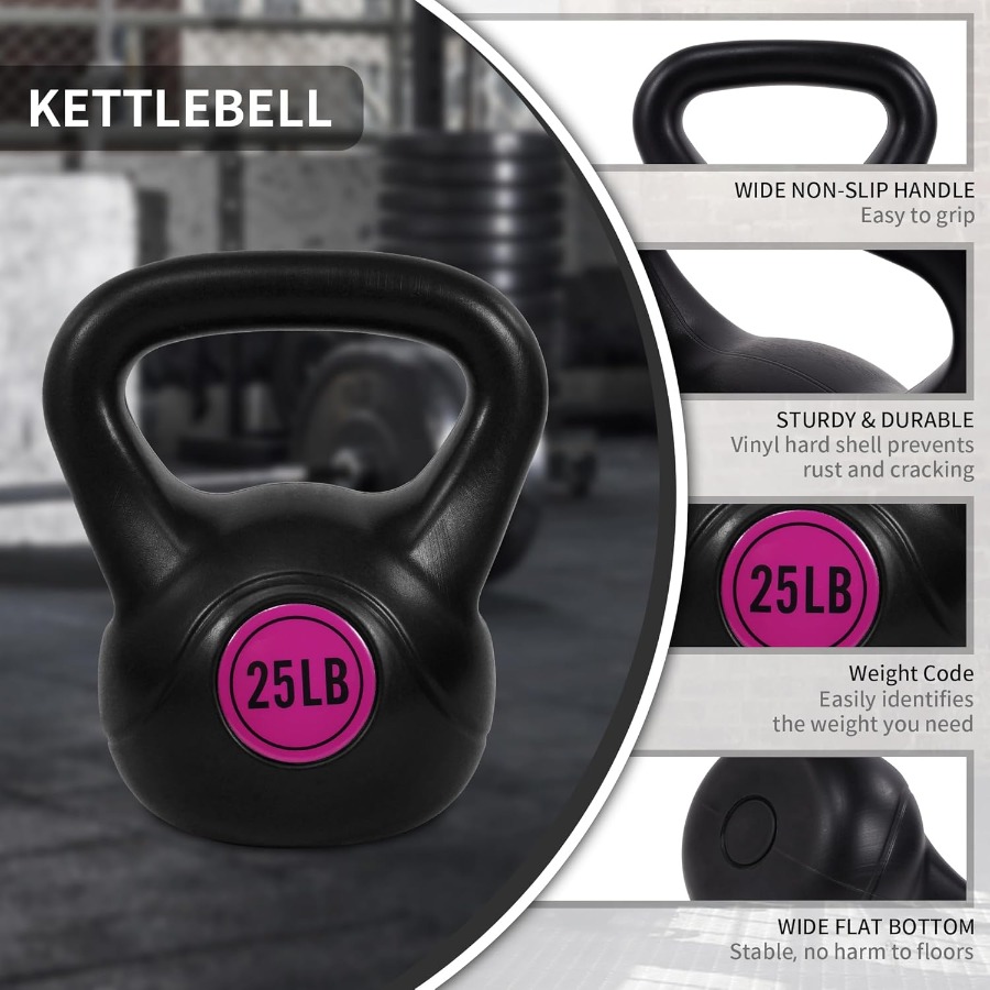 Vinyl Kettlebell Set with 30 4 - đánh giá và giá Kettlebell