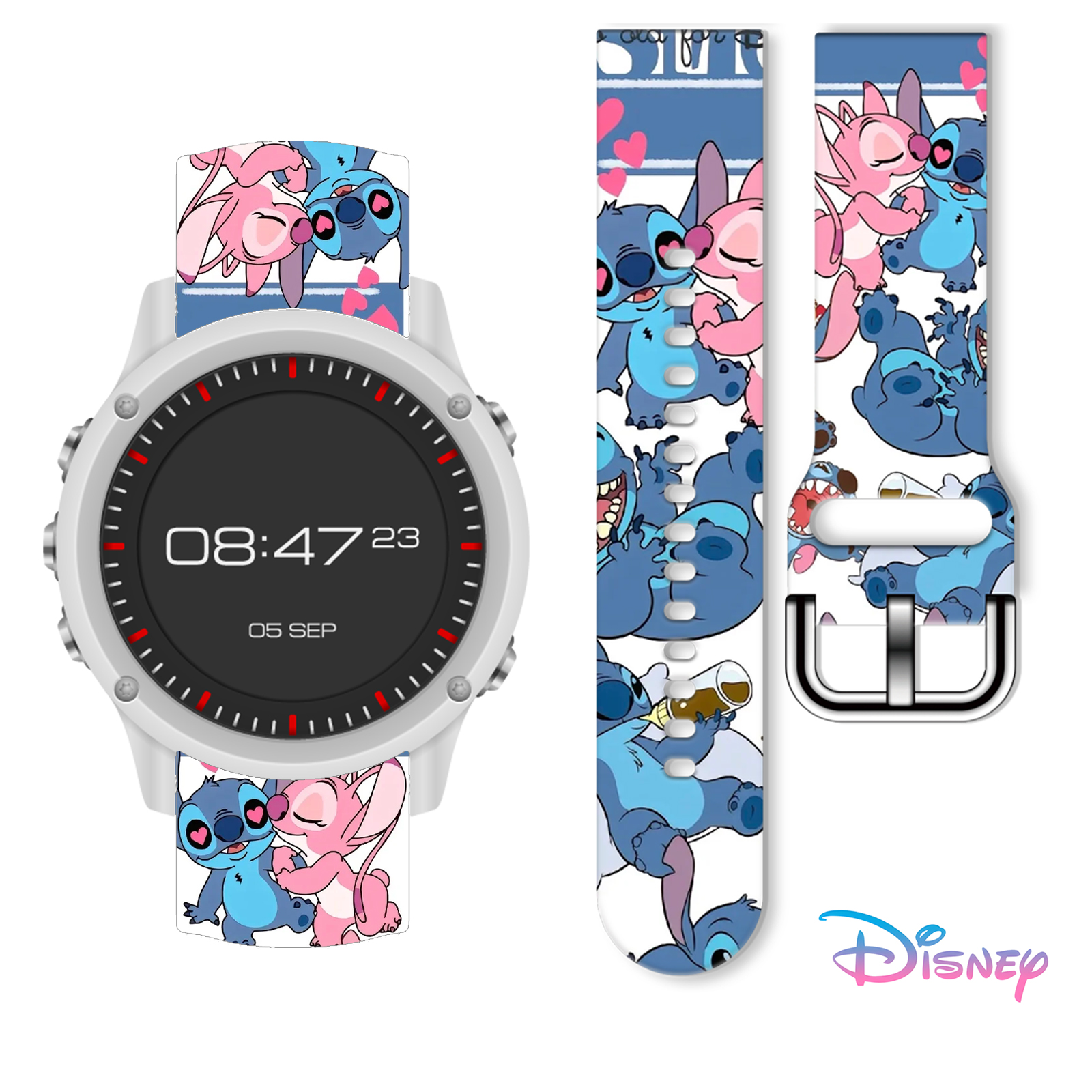 Disney 20mm Stitch 1 Printed S - đánh giá và giá Fitness Tracker Band